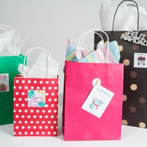 Bolsas de Regalos con etiqueta