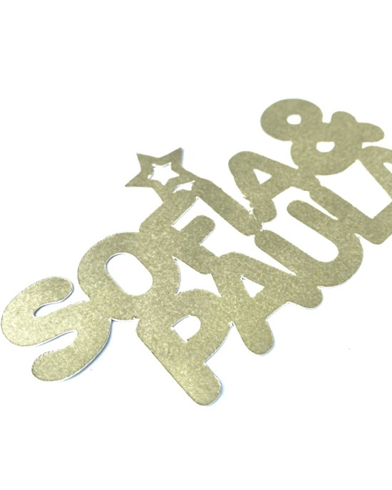Colgantes Regalo Dorado | Tarjetas Con Corte