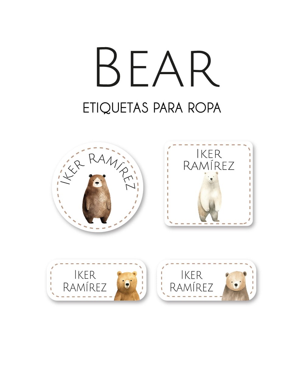 Ropa Bear-Etiquetas Para Ropa Ropa Bear-Etiquetas Para Ropa