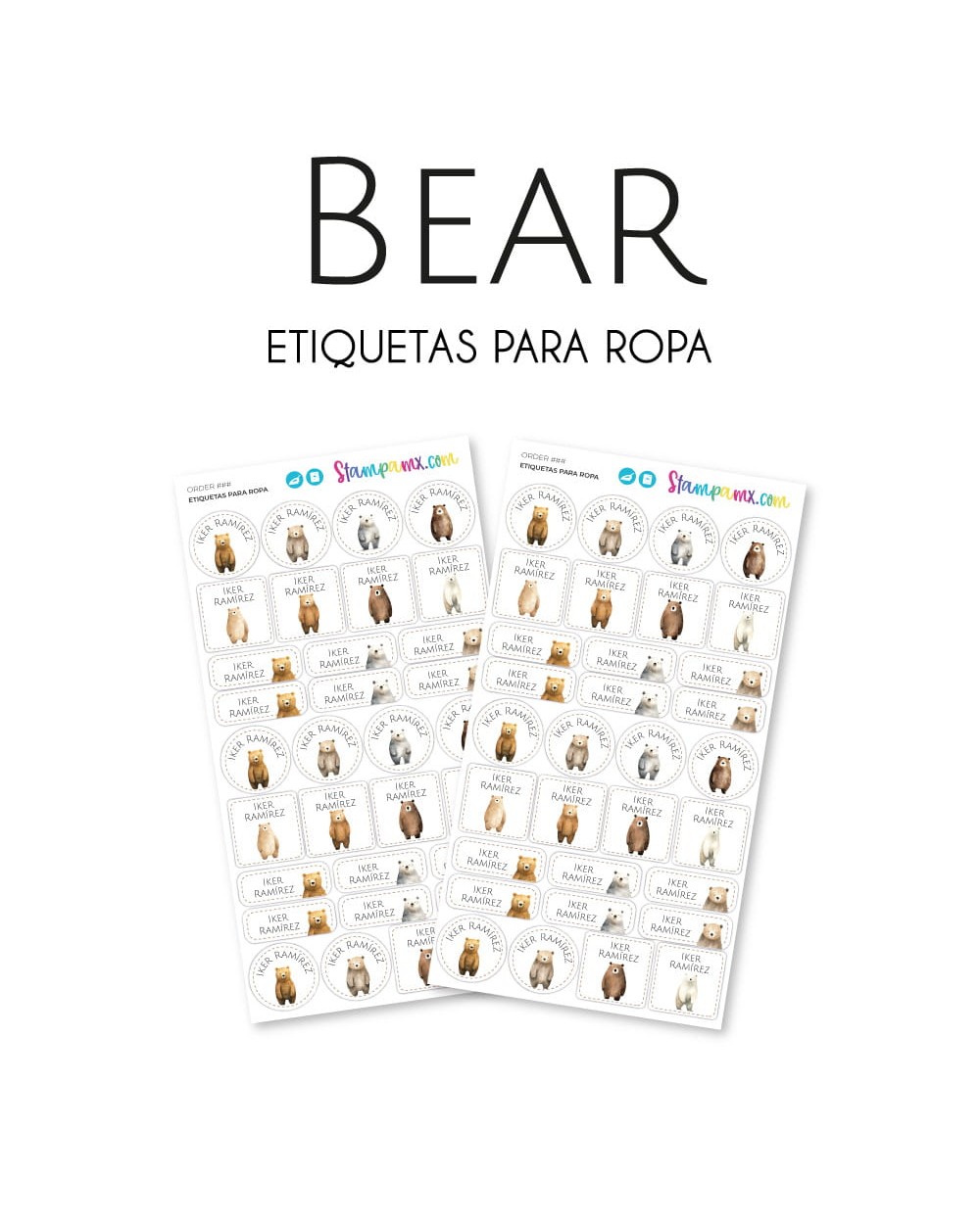 Ropa Bear-Etiquetas Para Ropa Ropa Bear-Etiquetas Para Ropa