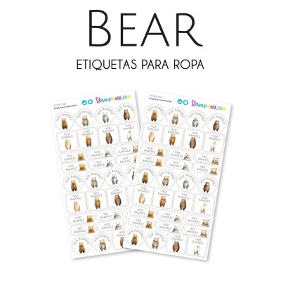 Ropa PLANCHABLES Bear Ropa PLANCHABLES Bear