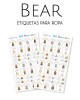 Ropa Bear-Etiquetas Para Ropa