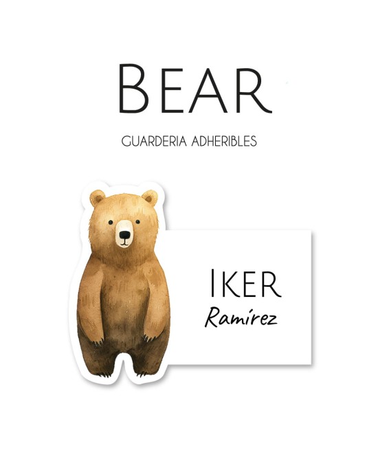 Guarderia Bear| Etiquetas Para Guarderia