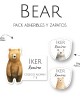 Pack Escuela y Zapatos Bear | Pack Adheribles y Zapatos
