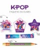 Escuela Adheribles K-POP-Etiquetas Para Escuela
