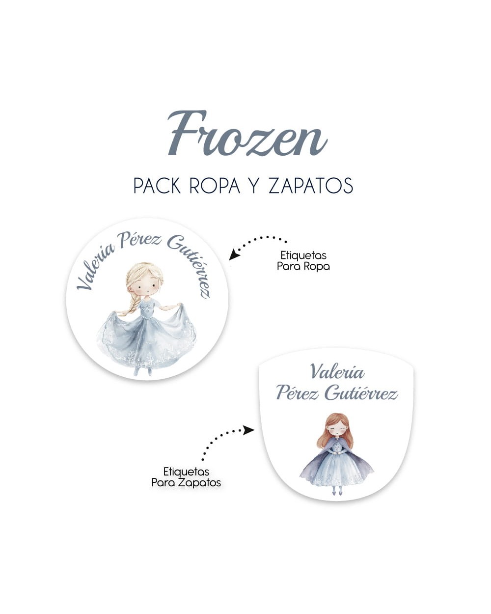 Pack Escuela y Zapatos Frozen | Pack Adheribles y Zapatos Pack Escuela y Zapatos Frozen | Pack Adheribles y Zapatos