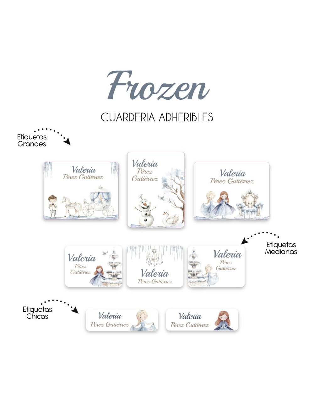 Guarderia Frozen | Etiquetas Para Guarderia Guarderia Frozen | Etiquetas Para Guarderia