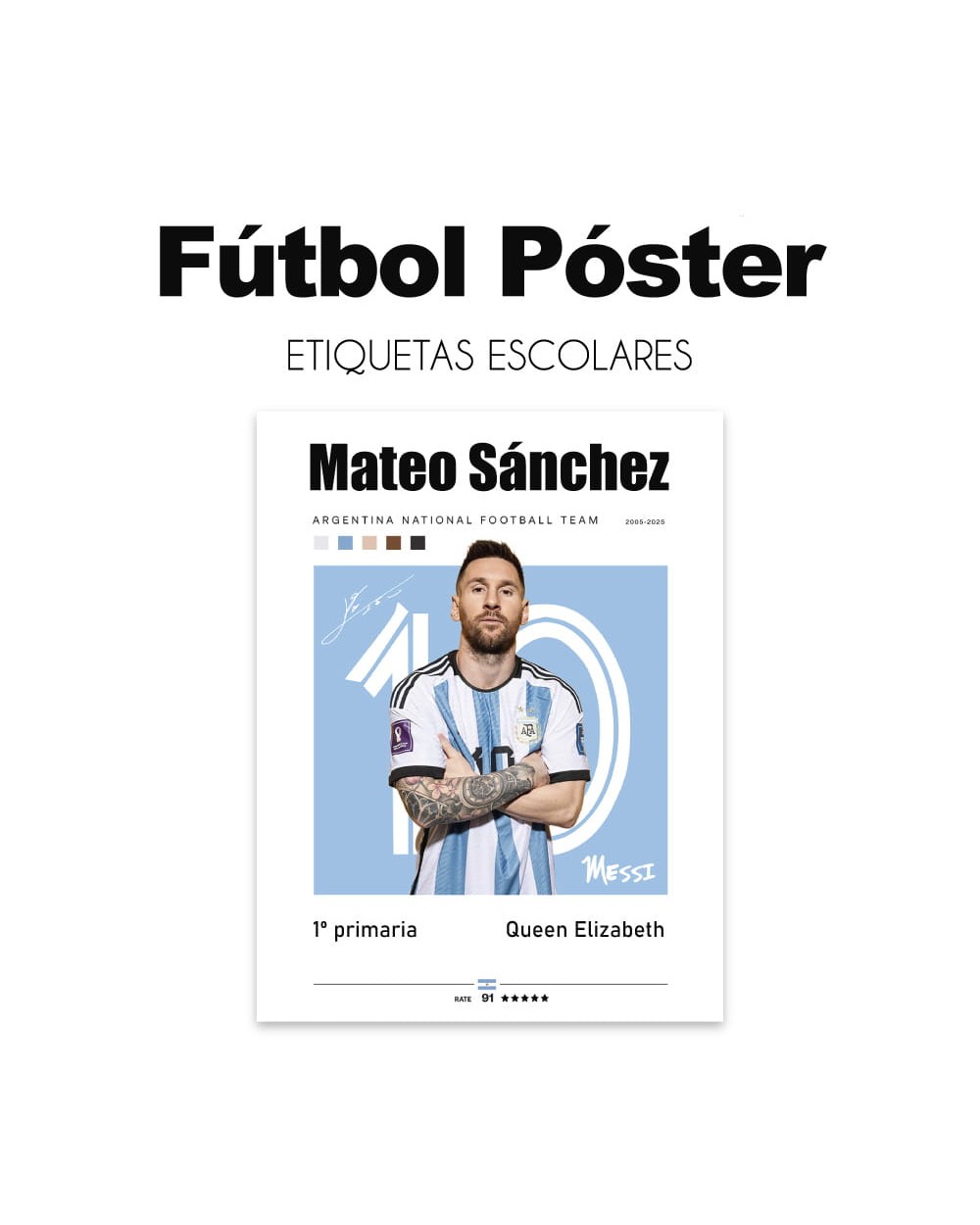 Pack Premium Ropa, Zapatos y Escuela Futbol Poster Pack Premium Ropa, Zapatos y Escuela Futbol Poster