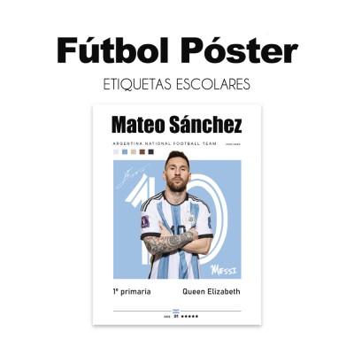 Escuela Adheribles Futbol Poster