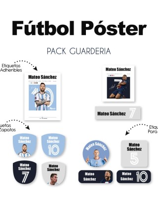 Pack Guardería Futbol Poster