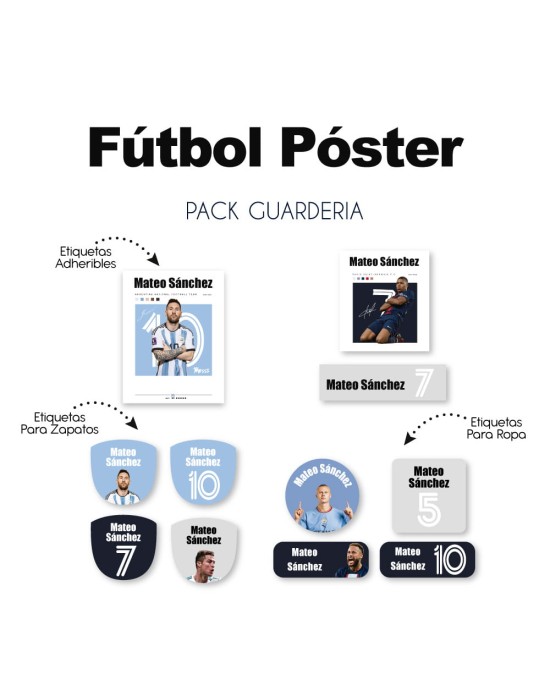 Pack Guardería Futbol Poster | Pack Guarderia