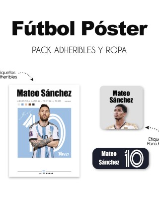 Pack Ropa y Escuela Futbol Poster
