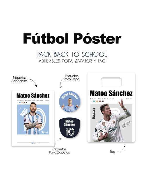 Pack Back to School Futbol Poster-Pack Back To School Pack Back to School Futbol Poster-Pack Back To School