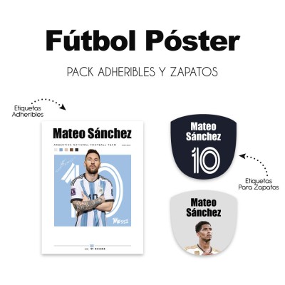 Pack Escuela y Zapatos Futbol Poster