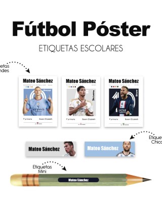 Escuela Adheribles Futbol Poster