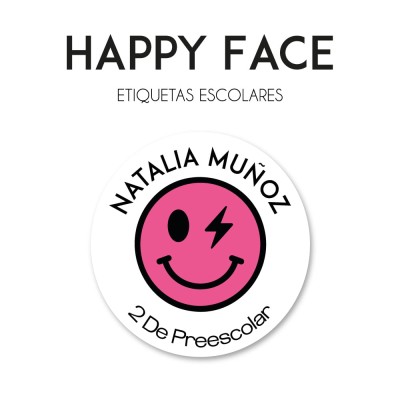 Escuela Adheribles Happy Face