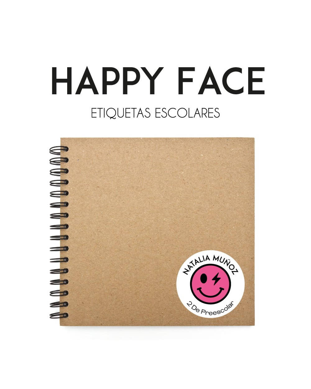 Escuela Adheribles Happy Face-Etiquetas Para Escuela Escuela Adheribles Happy Face-Etiquetas Para Escuela