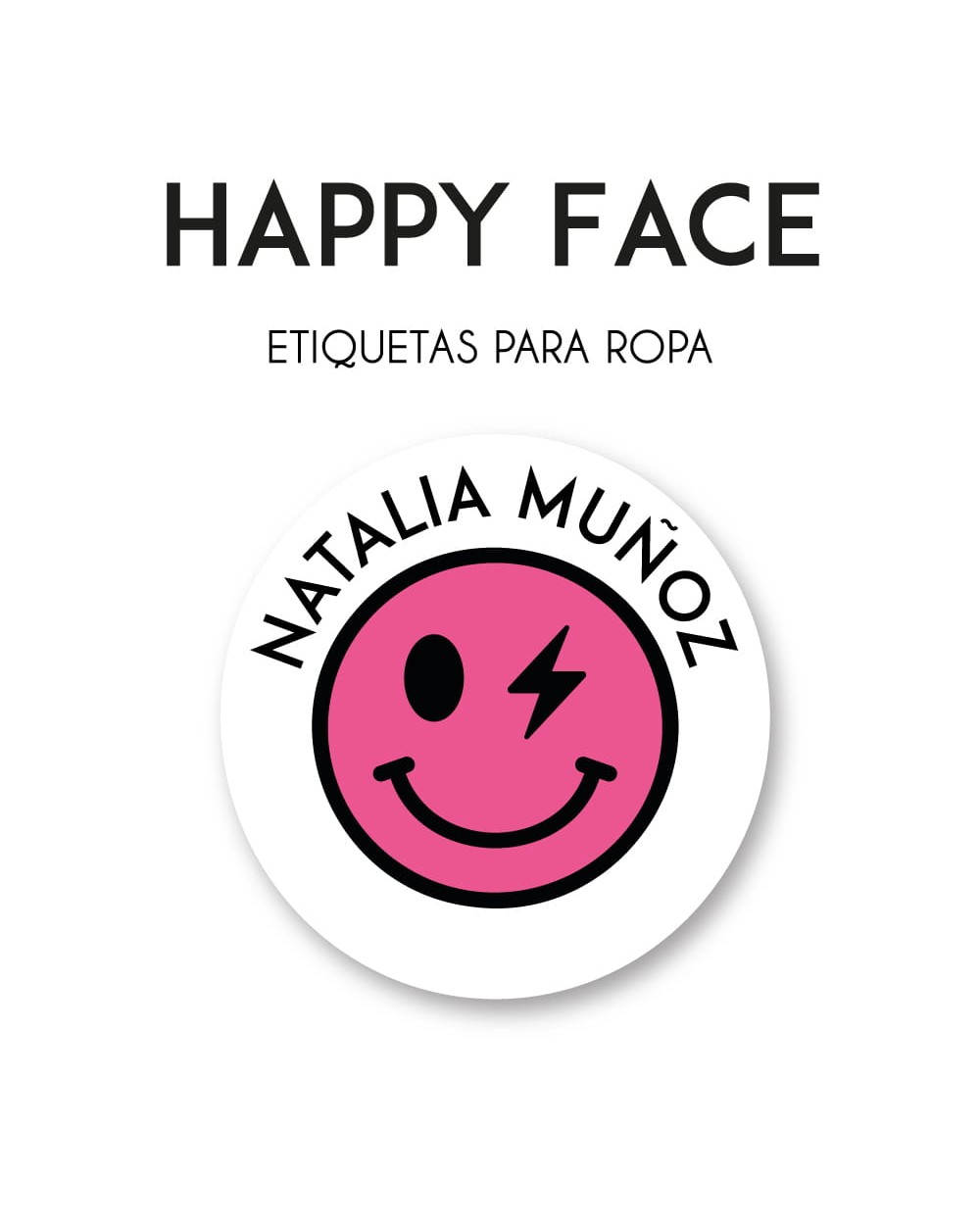 Ropa Happy Face-Etiquetas Para Ropa Ropa Happy Face-Etiquetas Para Ropa