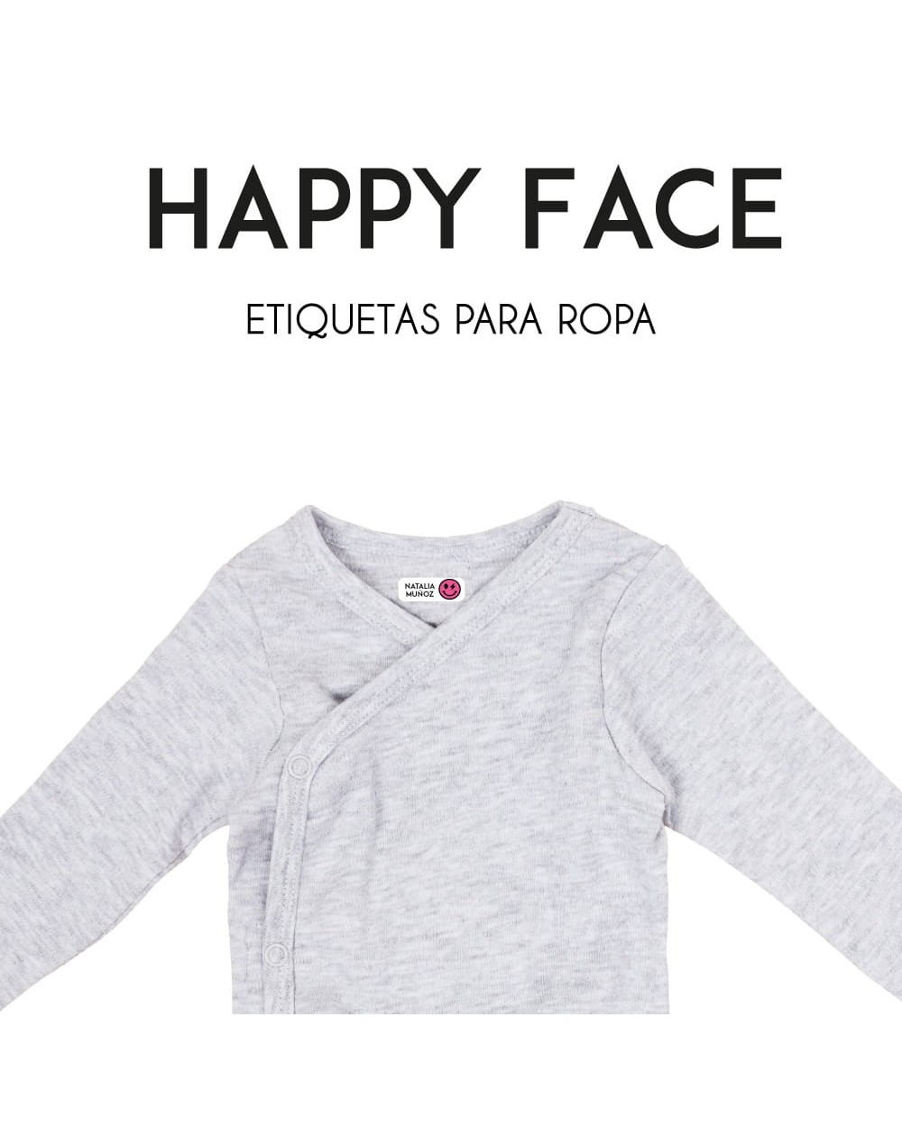 Ropa Happy Face-Etiquetas Para Ropa Ropa Happy Face-Etiquetas Para Ropa