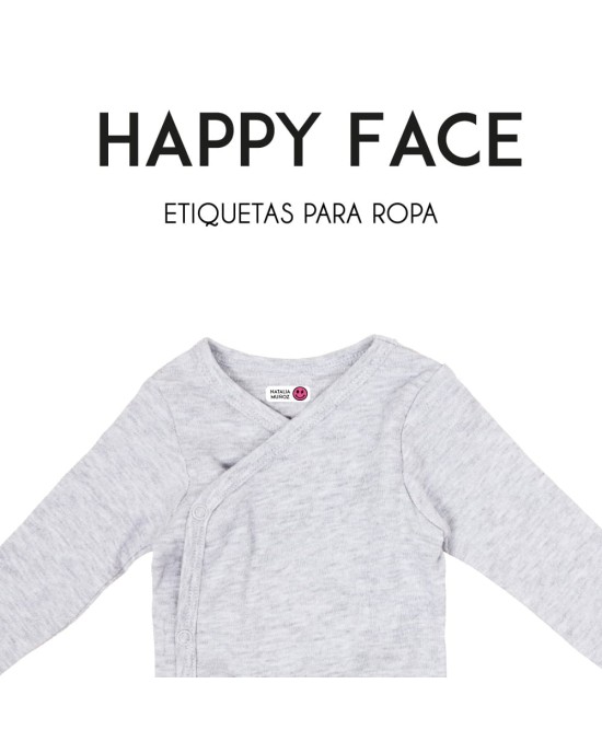 Ropa Happy Face-Etiquetas Para Ropa