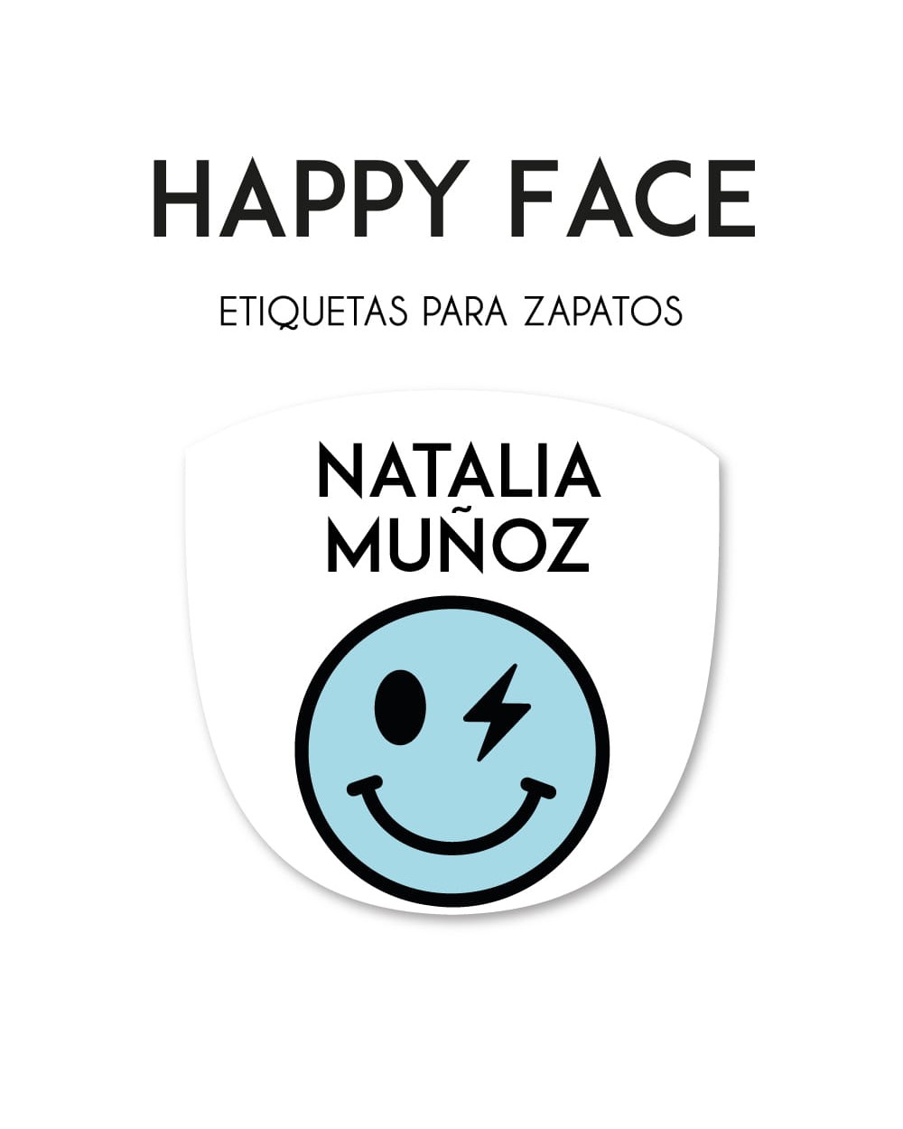 Paquete de etiquetas para Zapato Happy Face