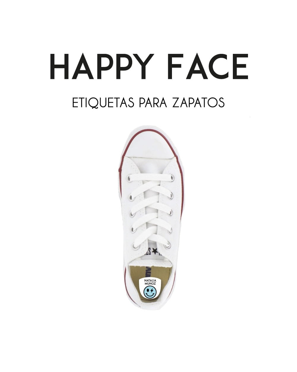 Paquete de etiquetas para Zapato Happy Face