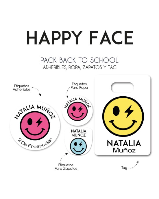 Pack Back to School Happy Face-Pack Back To School