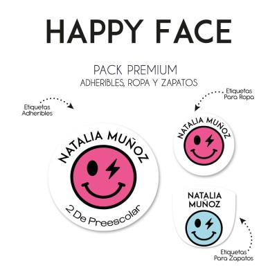 Pack Premium Ropa, Zapatos y Escuela Happy Face