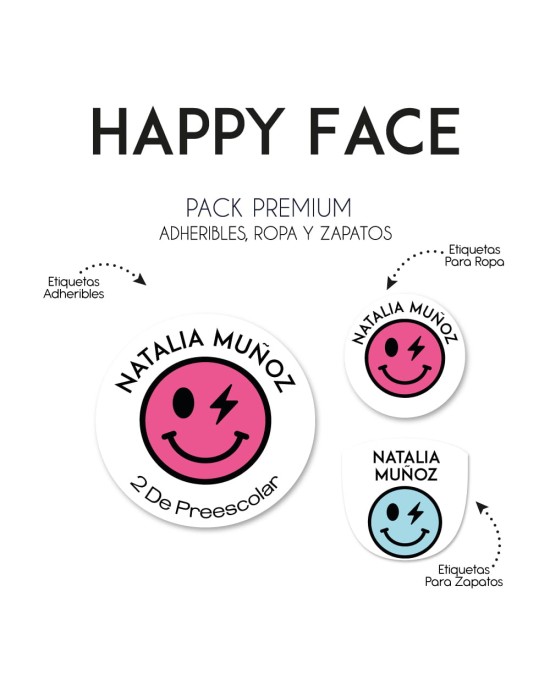 Pack Premium Ropa, Zapatos y Escuela Happy Face