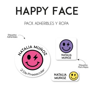 Pack Ropa y Escuela Happy Face