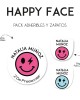Pack Escuela y Zapatos Happy Face | Pack Adheribles y Zapatos