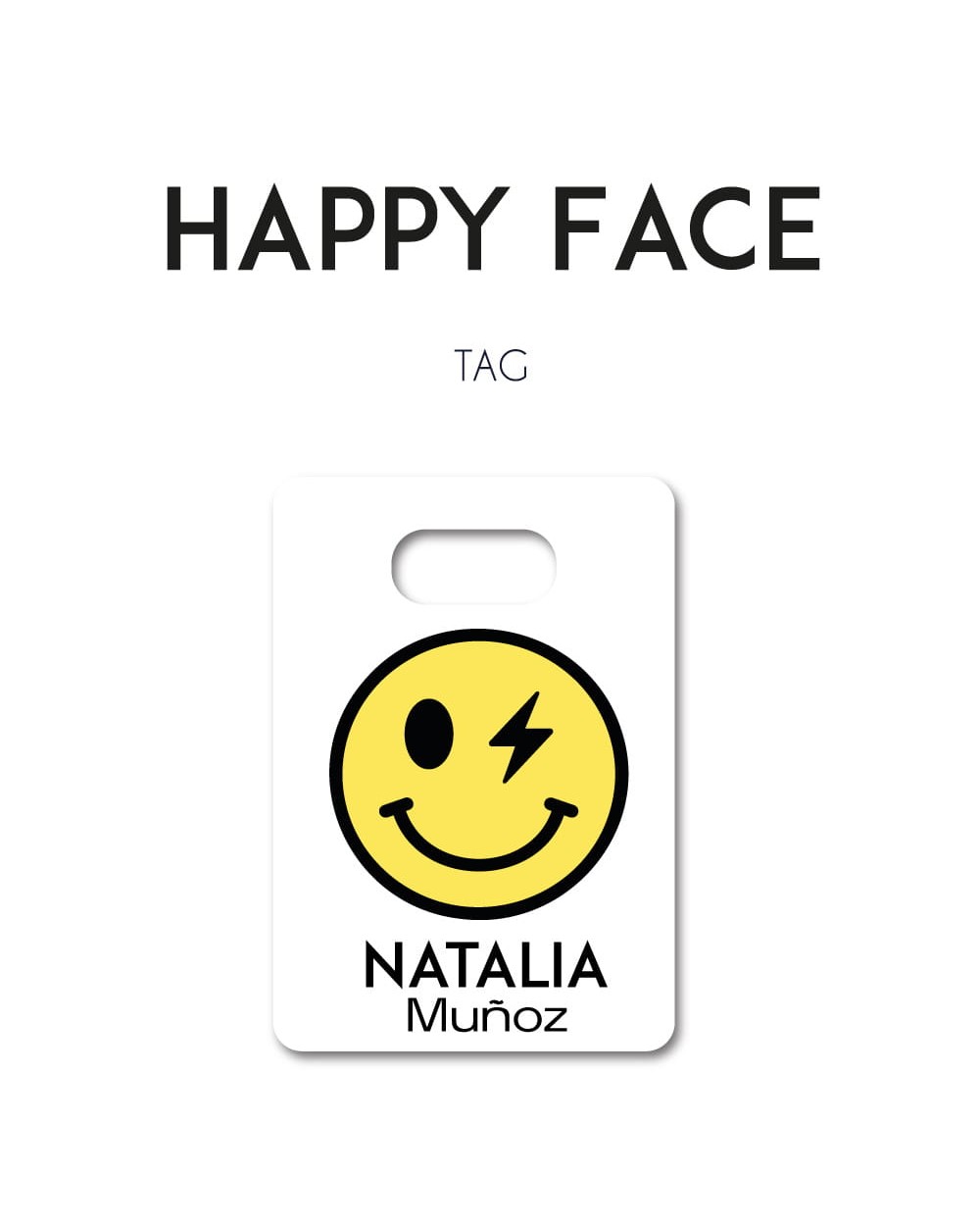 Tag Happy Face | Bag Tags Tag Happy Face | Bag Tags