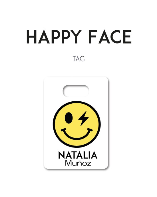Tag Happy Face | Bag Tags