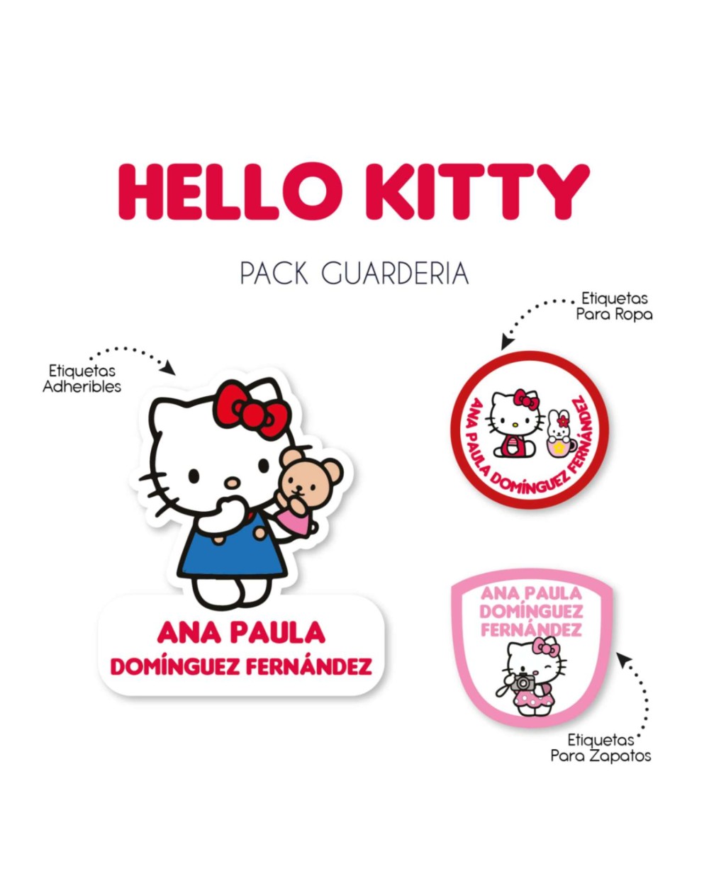 Pack Guardería Hello Kitty| Pack Guarderia Pack Guardería Hello Kitty| Pack Guarderia