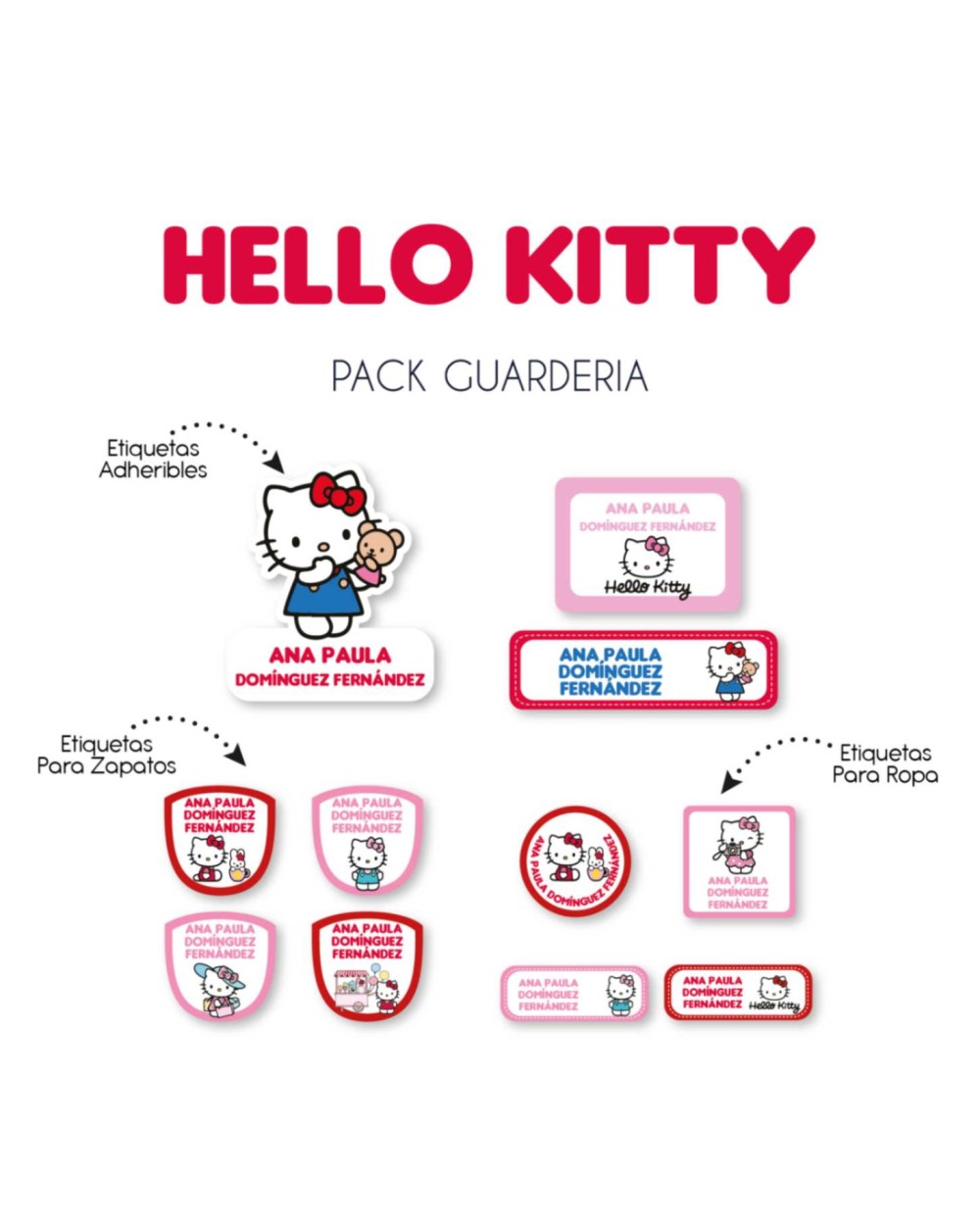 Pack Guardería Hello Kitty| Pack Guarderia Pack Guardería Hello Kitty| Pack Guarderia