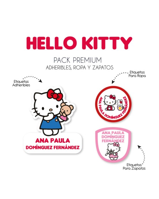 Pack Premium Ropa, Zapatos y Escuela Hello Kitty