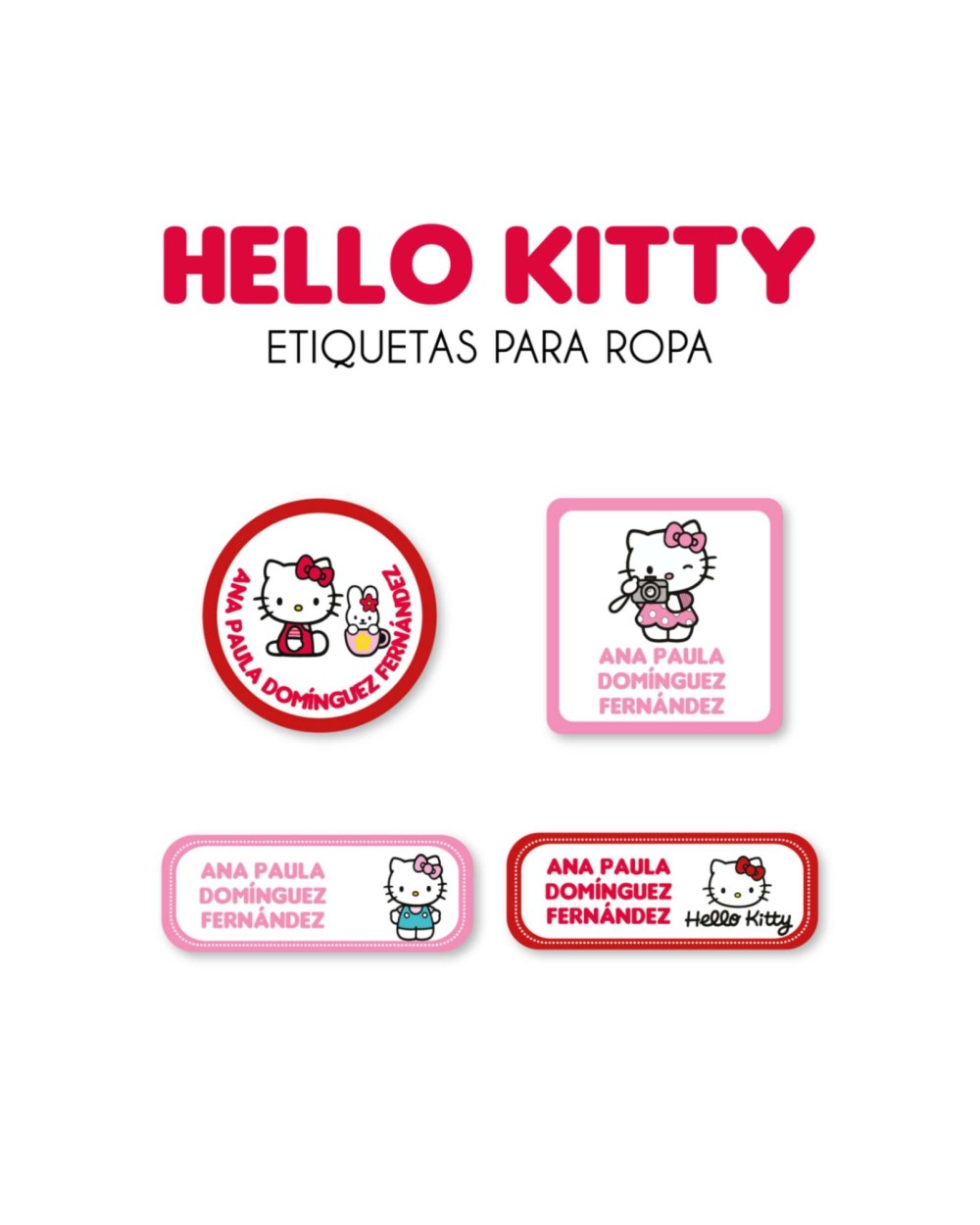 Ropa Hello Kitty-Etiquetas Para Ropa Ropa Hello Kitty-Etiquetas Para Ropa