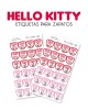 Paquete de etiquetas para Zapato Hello Kitty