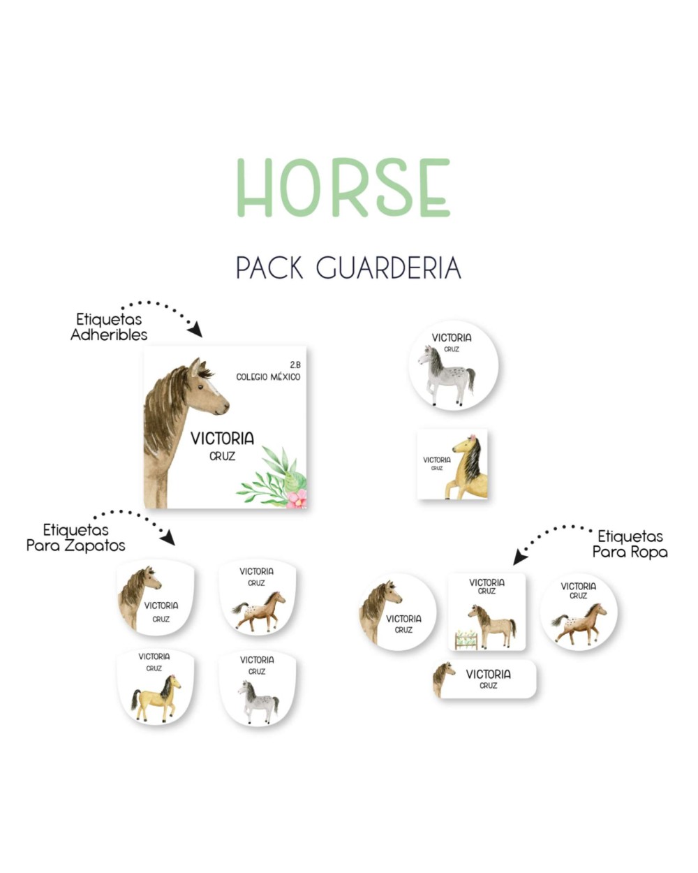 Pack Back to School Horses-Pack Back To School