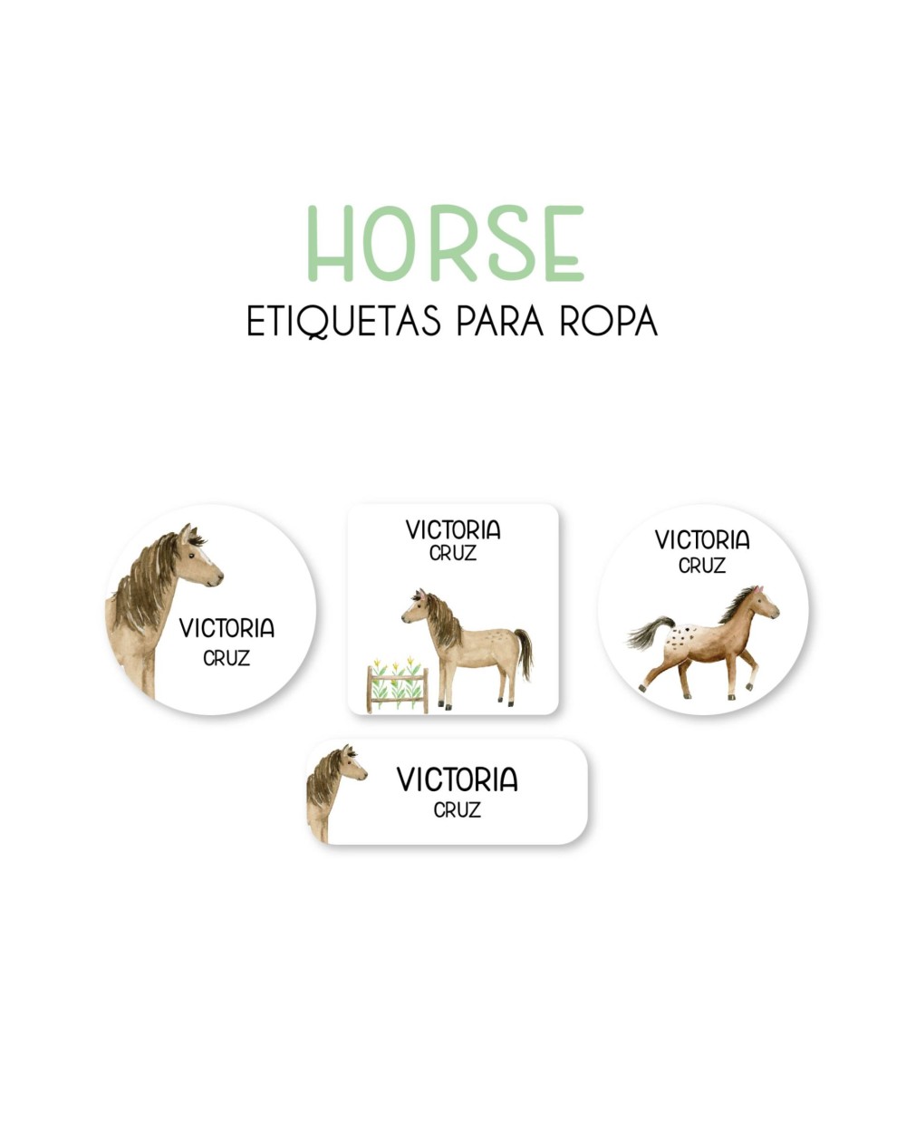 Ropa Horses-Etiquetas Para Ropa Ropa Horses-Etiquetas Para Ropa