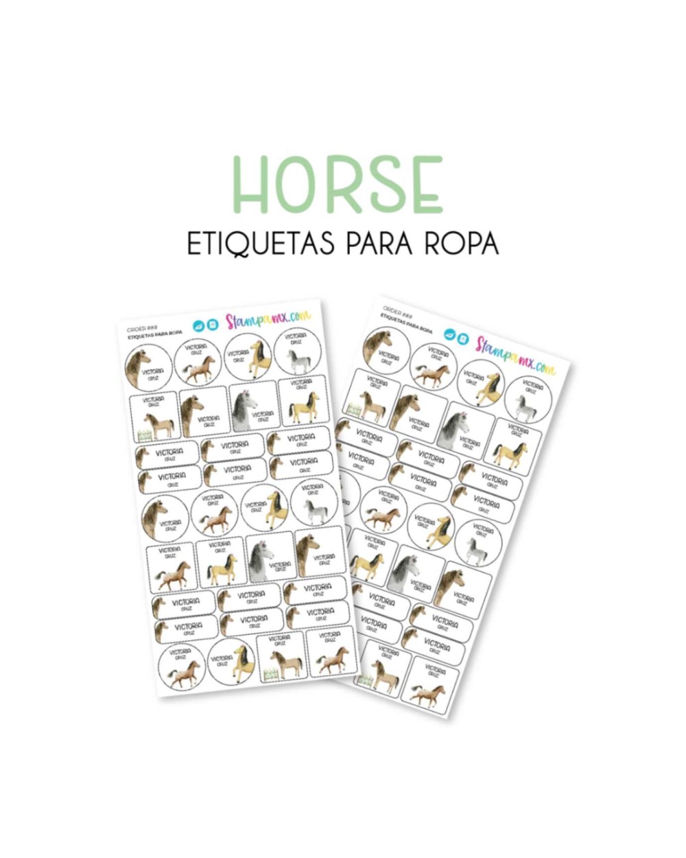Ropa Horses-Etiquetas Para Ropa Ropa Horses-Etiquetas Para Ropa