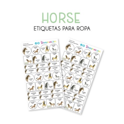 Ropa PLANCHABLES Horses Ropa PLANCHABLES Horses