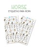 Ropa Horses-Etiquetas Para Ropa