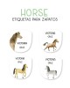 Paquete de etiquetas para Zapato Horses