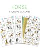 Escuela Adheribles Horses-Etiquetas Para Escuela