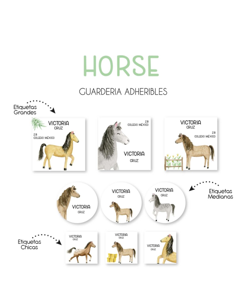 Pack Guardería Horses| Pack Guarderia Pack Guardería Horses| Pack Guarderia
