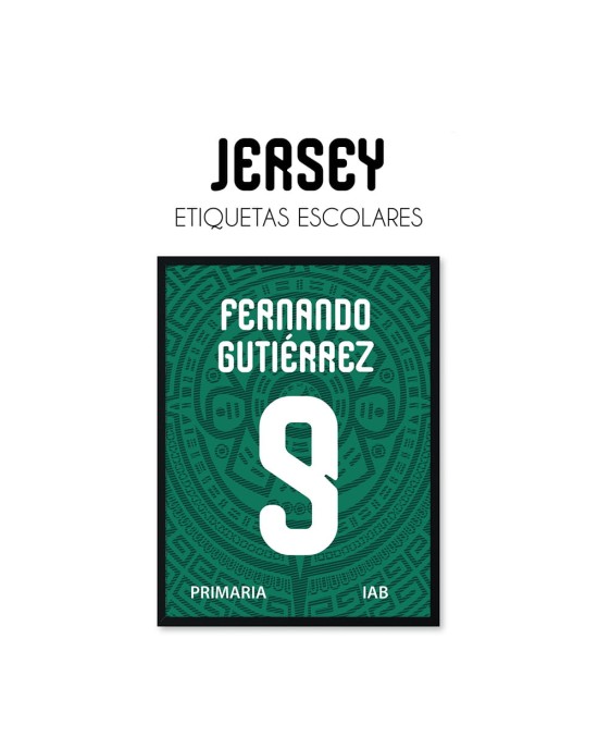 Escuela Adheribles Jersey - Etiquetas Para Escuela Escuela Adheribles Jersey - Etiquetas Para Escuela