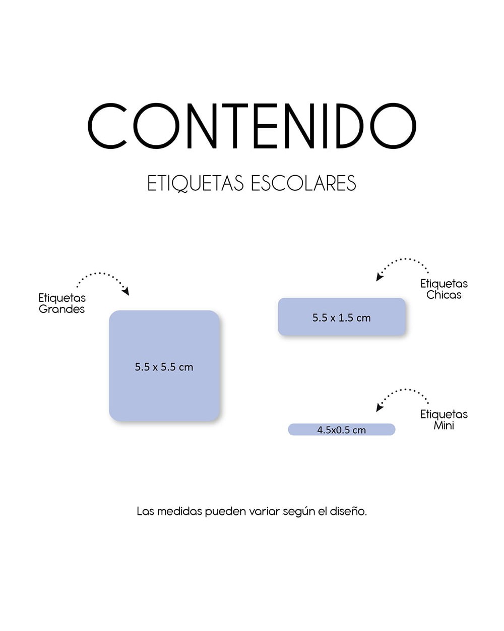 Escuela Adheribles Let's Bounce-Etiquetas Para Escuela