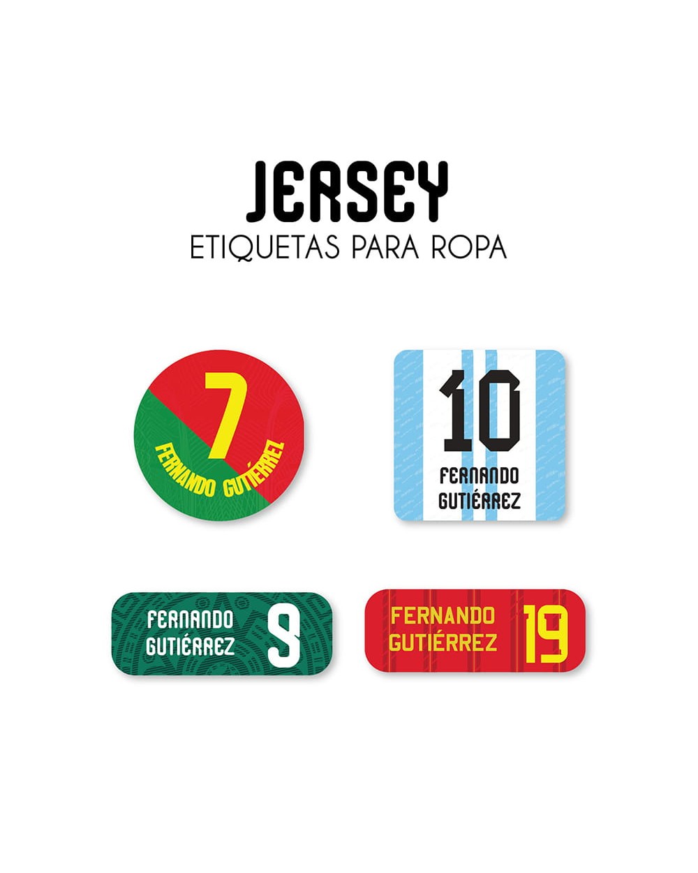 Ropa Jersey-Etiquetas Para Ropa Ropa Jersey-Etiquetas Para Ropa