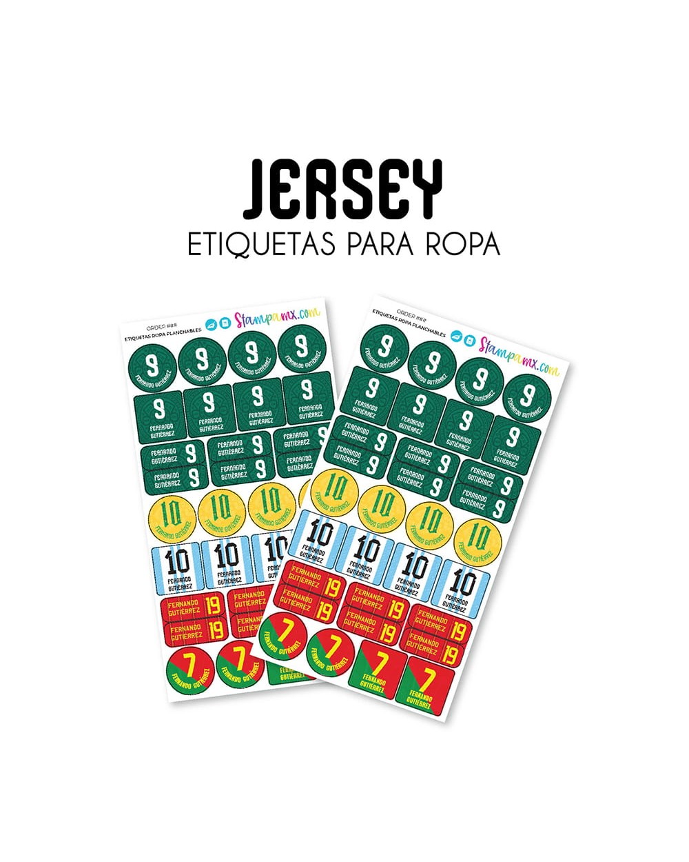 Ropa Jersey-Etiquetas Para Ropa Ropa Jersey-Etiquetas Para Ropa